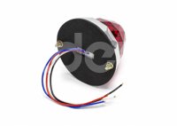 PLAFON UNIVERSAL ROJA 19 LEDS LUZ FIJA/ESTROBO 12V/24V 2.23W (PIEZA) DC142R IMPORTACION