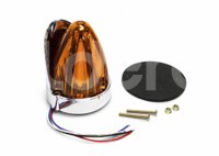 PLAFON UNIVERSAL AMBAR 26 LEDS LUZ FIJA/ESTROBO 12V/24V 2.2W (PIEZA) DC143A IMPORTACION
