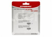 PLAFON UNIVERSAL AMBAR 26 LEDS LUZ FIJA/ESTROBO 12V/24V 2.2W (PIEZA) DC143A IMPORTACION