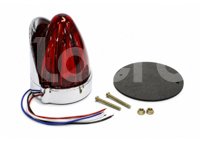 PLAFON UNIVERSAL ROJA 26 LEDS LUZ FIJA/ESTROBO 12V/24V 2.6W (PIEZA) DC143R IMPORTACION
