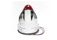 PLAFON UNIVERSAL ROJA 26 LEDS LUZ FIJA/ESTROBO 12V/24V 2.6W (PIEZA) DC143R IMPORTACION