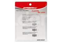 PLAFON ROJO 30 LEDS 4 CABLES, LUZ FIJA/ESTROBO, 12V/24V 3.25W (PIEZA) EN144R IMPORTACION