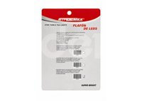 PLAFON BLANCO 30 LEDS 4 CABLES, LUZ FIJA/ESTROBO, 12V/24V 3.04W (PIEZA) EN144B IMPORTACION
