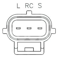 REGULADOR FORD ESCAPE, FOCUS, TRANSIT SISTEMA: MITSUBISHI 12V 150A IR/IF TERMINALES: AS-RC-LI IM622 TRANSPO