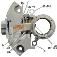 REGULADOR FORD ESCAPE, FOCUS, TRANSIT SISTEMA: MITSUBISHI 12V 150A IR/IF TERMINALES: AS-RC-LI IM622 TRANSPO