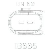 REGULADOR MERCEDES BENZ C230, C280, CLK280, CLK350, SLK280, SLK350 2005-2010 SISTEMA: BOSCH 12V IR/IF 2 TERMINALES (LIN) IB885 TRANSPO