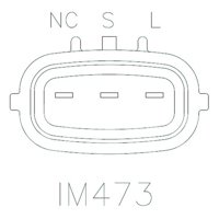 REGULADOR NISSAN CABSTAR, FRONTIER, NP300, PATHFINDER, URVAN D22 2.5L 2005-2010 SISTEMA: MITSUBISHI 12V IR/IF 3 TERMINALES (NA-S-L) IM473 TRANSPO