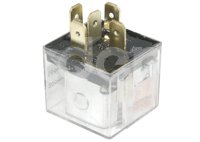 RELEVADOR UNIVERSAL 12V 40A TRANSPARENTE LEDS 5 TERMINALES RELAY IMPORTACION