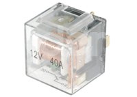 RELEVADOR UNIVERSAL 12V 40A TRANSPARENTE LEDS 5 TERMINALES RELAY IMPORTACION