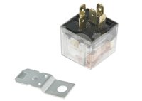 RELEVADOR UNIVERSAL 12V 40A TRANSPARENTE LEDS 5 TERMINALES RELAY IMPORTACION