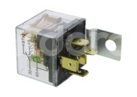 RELEVADOR UNIVERSAL 24V TRANSPARENTE LEDS 5 TERMINALES 30A RELAY IMPORTACION