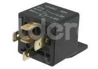 RELEVADOR UNIVERSAL HELLA 12V 40A 5 TERMINALES T87 CON SOPORTE. NUMERO ANTERIOR: 2-038, NUEMRO NUEVO 933791121 RELAY HELLA