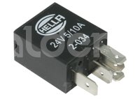 RELEVADOR UNIVERSAL HELLA 24V 10/5A 5 TERMINALES C