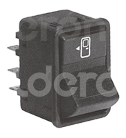 SWITCH TECLA MERCEDES BENZ 24V PUERTA DELANTERA 6 TERMINALES 10-633 M0077