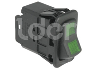 SWITCH TECLA 2 POLOS ON-OFF-ON VERDE 12A 12-24V SD4SKK4G M0031