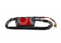 SWITCH APAGADOR MOTOCICLETA UNIVERSAL 2 CABLES ROJO BOT-3242-5001R QUMO