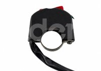 SWITCH APAGADOR MOTOCICLETA UNIVERSAL 2 CABLES ROJO BOT-3242-5001R QUMO