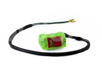 SWITCH APAGADOR MOTOCICLETA UNIVERSAL 2 CABLES VERDE BOT-3242-5001V QUMO