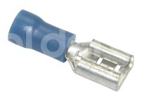 TERMINAL HEMBRA CON AISLANTE AZUL F-250BC