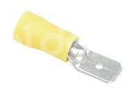 TERMINAL MACHO CON AISLANTE AMARILLA M-250YC