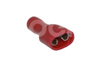 TERMINAL ENCHUFE CON AISLANTE ROJA CAL.22-16 FDFV1-250 IMPORTACION