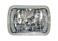UNIDAD HALOGENO H6052 7" 24 LED 12V AZUL EN-USS6052LED-AZ TUNIX