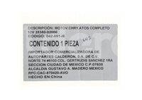 MOTOVENTILADOR CHRYSLER ATOS COMPLETO 12V 25380-02000 IMPORTACION