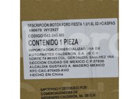 MOTOVENTILADOR FORD FIESTA 1.0/1.6L 02-> CON ASPAS 698678  WY2927 IMPORTACION