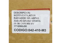 MOTOVENTILADOR SUZUKI GRAND VITARA 2007-2008; TOYOTA CAMRY 2006-2009 (MOTOR, ASPAS Y TOLVA) 2620 IMPORTACION