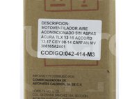 MOTOVENTILADOR HONDA ACCORD V6 3.5L 2013-2017, ODYSSEY V6 3.5L 2009-2014 (MOTOR, ASPAS Y TOLVA) 2239BA IMPORTACION