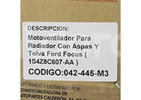 MOTOVENTILADOR FORD FOCUS L4 2.0L 2000-2004 (MOTOR, ASPAS Y TOLVA) 2405 IMPORTACION