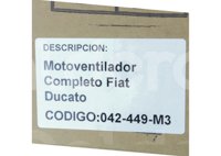 MOTOVENTILADOR FIAT DUCATO L4 2.3L DIESEL 2007-> (MOTOR, ASPAS Y TOLVA) 2951A IMPORTACION