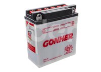 BATERIA MOTO CONVENCIONAL GONHER CB5L-B 
VOLTAJE: 12V, CCA A -18°C: 55AMPER, AMPERES/HORA: 5AH, TIPO TERMINAL: B
DIMENSIONES: LARGO: 120MM, ANCHO: 61MM, ALTO: 130MM, PESO CON ELECTROLITO: 2.12KG, PESO SIN ELECTROLITO: 1.59KG POLARIDAD POSTES: -/+ GONHER