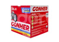 BATERIA MOTO CONVENCIONAL GONHER CB5L-B 
VOLTAJE: 12V, CCA A -18°C: 55AMPER, AMPERES/HORA: 5AH, TIPO TERMINAL: B
DIMENSIONES: LARGO: 120MM, ANCHO: 61MM, ALTO: 130MM, PESO CON ELECTROLITO: 2.12KG, PESO SIN ELECTROLITO: 1.59KG POLARIDAD POSTES: -/+ GONHER