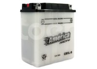 BATERIA MOTO 12V AMERICA RACING CB5L-B 5 AMPERES, 120 MM LARGO,  60MM ANCHO, 130 MM ALTO AMERICA
