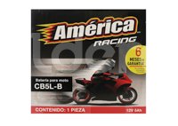 BATERIA MOTO 12V AMERICA RACING CB5L-B 5 AMPERES, 120 MM LARGO,  60MM ANCHO, 130 MM ALTO AMERICA