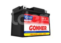 BATERIA MOTO AGM (LIBRE DE MANTENIMIENTO) GONHER G4-3
VOLTAJE: 12V, CCA A -18°C: 50AMPER, AMPERES/HORA: 3AH, TIPO TERMINAL: A
DIMENSIONES: LARGO: 113MM, ANCHO: 70MM, ALTO: 85MM, PESO: 1.42KG, POLARIDAD POSTES: -/+ G4-3 GONHER