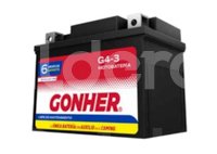 BATERIA MOTO AGM (LIBRE DE MANTENIMIENTO) GONHER G4-3
VOLTAJE: 12V, CCA A -18°C: 50AMPER, AMPERES/HORA: 3AH, TIPO TERMINAL: A
DIMENSIONES: LARGO: 113MM, ANCHO: 70MM, ALTO: 85MM, PESO: 1.42KG, POLARIDAD POSTES: -/+ G4-3 GONHER