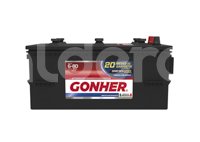 BATERIA EQUIPO PESADO GONHER TIPO G-8D
VOLTAJE: 12V, CAPACIDAD DE ARRANQUE EN FRIO -18°C (CCA): 1200A, CAPACIDAD DE RESERVA A 27°C (RC): 380 MINUTOS, CAPACIDAD DE ARRANQUE A 0°C (CA): 1500A, CAPACIDAD AMPER-HORA: 180AH, COMPOSICION OPERATIVA: PLOMO-ACIDO / (PbCa+, PbCa-), USO: S.L.I. (ARRANQUE, LUCES, IGNICION), APLICACION: SERVICIO PESADO, DIMENSIONES: LARGO: 52.5CM, ANCHO: 27.8CM, ALTO: 25.0M, PESO: 56.00KG, POLARIDAD: (-) / (+) GONHER