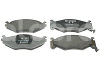 BALATA DELANTERA CHRYSLER SPIRIT, PHANTOM, LE BARON, VOYAGER 91-95. BOSCH: F03B1502398HG, NO. CORTO BOSCH: BA 0522, FMSI: 7404A-D522 (BALATA SEMI METALICA) BOSCH