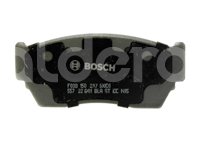 BALATA DELANTERA NISSAN TSURU II, III 91-10; TSUBAME 93-04. BOSCH: F03B1502378HG, NO. CORTO BOSCH: BA 0510, FMSI: 7389-D510 (BALATA SEMI METALICA) BOSCH