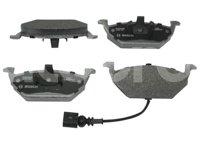 BALATA DELANTERA VW JETTA A4, IBIZA, DERBY, POLO, LUPO 98-10. BOSCH: F03B1502858HG, NO. CORTO BOSCH: BA 0768A, FMSI: 7709-D768 (BALATA SEMI METALICA) BOSCH