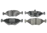 BALATA DELANTERA VW POINTER, PICK-UP, WAGON 1.8L 98-09. BOSCH: F03B1502218HG, NO. CORTO BOSCH: BA 0350, FMSI: 7242-D350 (BALATA SEMI METALICA) BOSCH