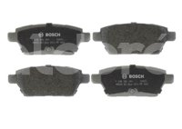 BALATA TRASERA FORD FUSION 2.3L I.4, 3.0L V6 06-09. BOSCH: F03B1501648HG, NO. CORTO BOSCH: BA 1161, FMSI: 8272-D1161 (BALATA SEMI METALICA) BOSCH