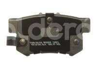 BALATA TRASERA HONDA ACCORD 96-07, CIVIC 01-10, CRV 02-04. BOSCH: F03B1500188HG, NO. CORTO BOSCH: BA 0537, FMSI: 7418-D537 (BALATA SEMI METALICA) BOSCH