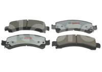 BALATA TRASERA CHEVROLET ESCALADE, AVALANCHE, EXPRESS 02-07. BOSCH: F03B0501058HK, NO. CORTO BOSCH: BN 0974A, FMSI: 7881-D974 (BALATA CERAMICA) BOSCH