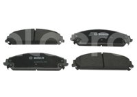 BALATA DELANTERA CHRYSLER CALIBER, CHARGER, CHALLENGER 05-10. BOSCH: F03B1503468HG, NO. CORTO BOSCH: BA 1058, FMSI: 7962-D1058 (BALATA SEMI METALICA) BOSCH