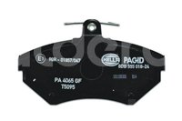 BALATA BAJOS METALES DELANTERA SEAT CORDOBA 01-02, IBIZA STELLA 01-02, IBIZA SURF 02  (DEL.), VOLKSWAGEN DERBY 98-01, DERBY BASE 05-07, DERBY MI 04-07, DERBY SPORT 02-03, DERBY TRENDLINE 02-04, GOLF A3 97-99 (2.0L), GOLF A3 GTI 97-99 (2.0L), JETTA A3 97-99 (2.0L), VW VAN 03-05  (DEL.) .No. Hella Pagid: 355018241 .No. Comercial: T5095 PAGID