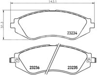 BALATA CERAMIC DELANTERA CHEVROLET AVEO 08-12, OPTRA 05-11, PONTIAC G3 HATCH BACK 09, G3 SEDAN 09 (DELANTERA) 355029561 PAGID