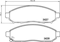 BALATA CERAMIC DELANTERA NISSAN FRONTIER 06-09, PA